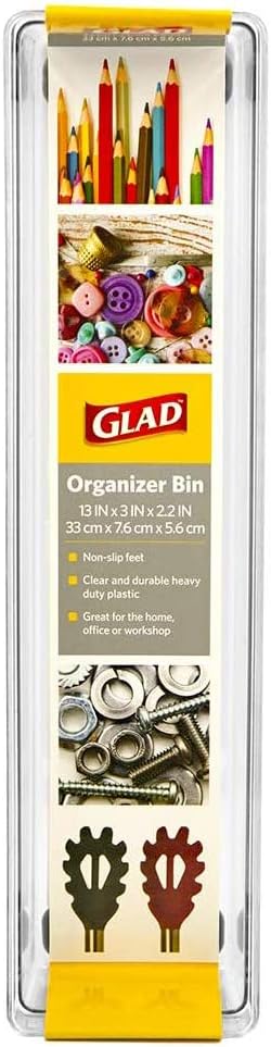 Glad Plastic Drawer Storage Tray – Heavy Duty Organizer Bin - Image 4