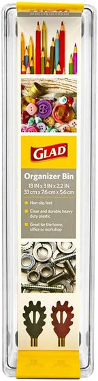 Glad Plastic Drawer Storage Tray – Heavy Duty Organizer Bin - Image 4