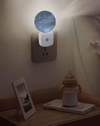 Night Lights Auto Sensor Navy Blue Aesthetic Night Light Lines Perspective Box - Image 5