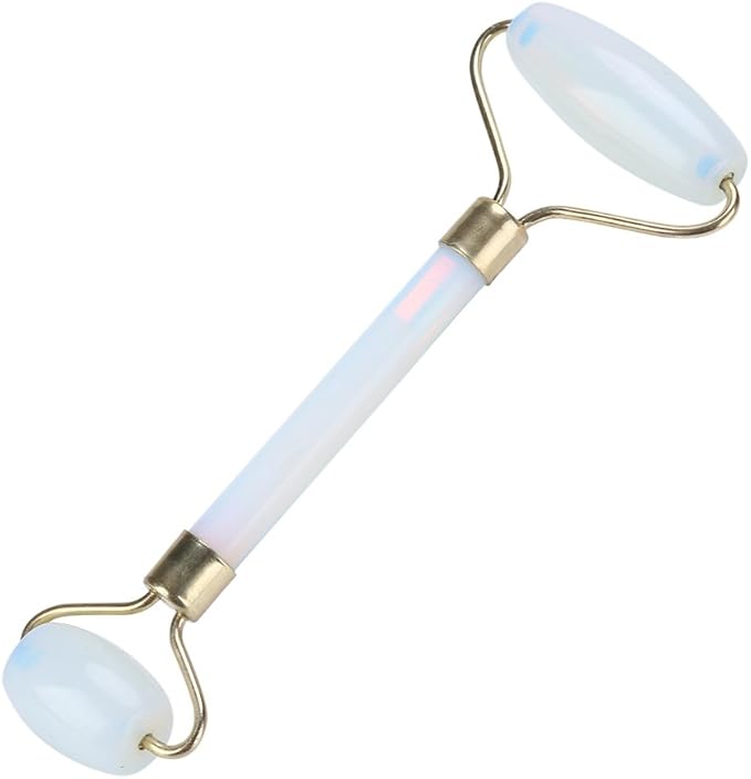 1Pcs Natural Jade Double-head Beauty Roller Anti-Aging Face Roller Eye Neck by Walfront