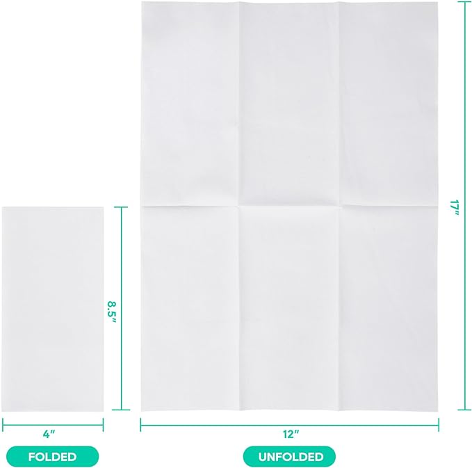 100PACK Disposable Hand Towels for Bathroom, Soft and Absorbent Paper Guest - Image 5