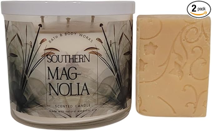 Rosebud Ranch Goat Milk Soap Sample Bath and Body Southern Magnolia 3 Wick by Unknown