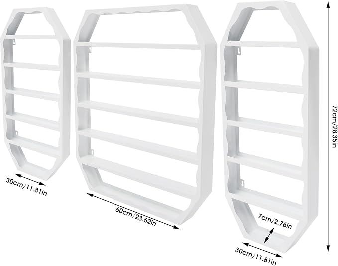 Nail Polish Organizer Wall Mounted, Metal Nail Polish Storage Holder - Image 3