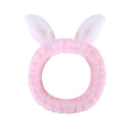 Cute pink Rabbit Ears Headband Frog Eye Elastic to Wash Face by Jowmoy