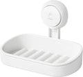 LEVERLOC Soap Dish Holder for Shower Suction Cup Wall Mounted Self Draining by LEVERLOC
