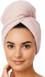 KEEPOZ Cotton Hair Towel Quick Dry Hair Towel Hair Drying Towels Suitable - Image 2