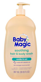 Baby Magic Soothing Hair & Body Wash, Vanilla & Oat, Soothes and Cleanses by BabyMagic
