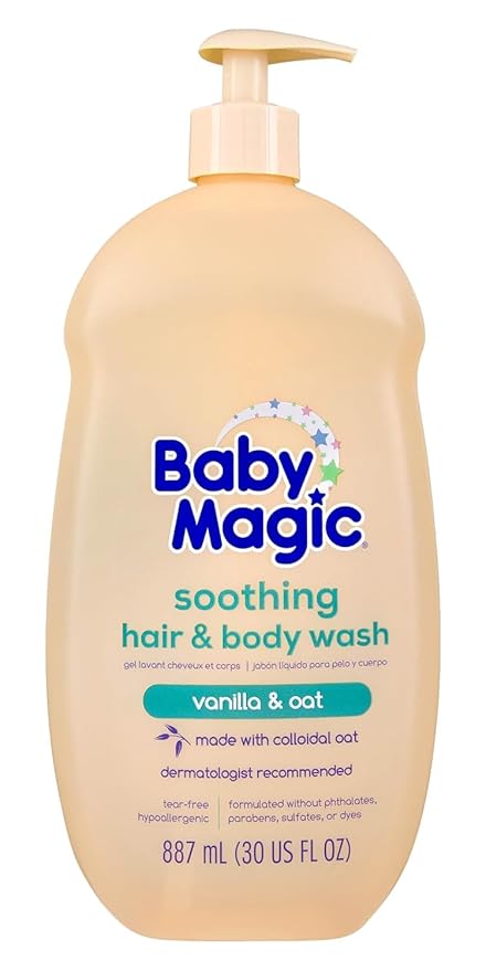 Baby Magic Soothing Hair & Body Wash, Vanilla & Oat, Soothes and Cleanses by BabyMagic