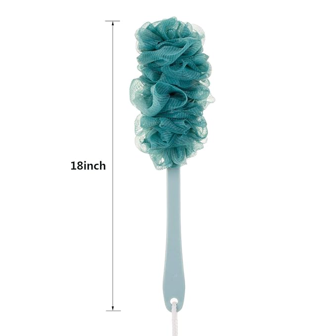Back Scrubber for Shower, Loofah Long Handle Bath Body Brush, Soft Nylon Mesh - Image 6