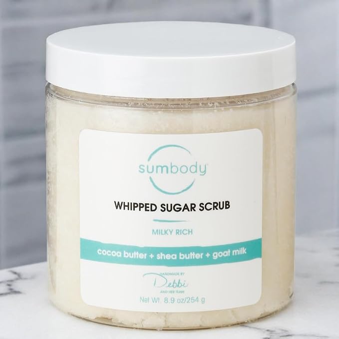 Sumbody USA Vanilla Shea Sugar Body Scrub Goat Milk Moisturizing Exfoliating - Image 8