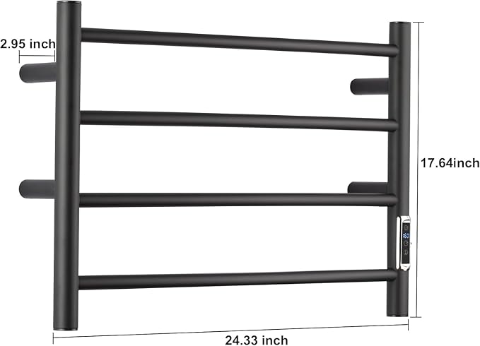 Heated Towel Racks for Bathroom, Wall Mounted Electric Towel Warmer Racks - Image 3