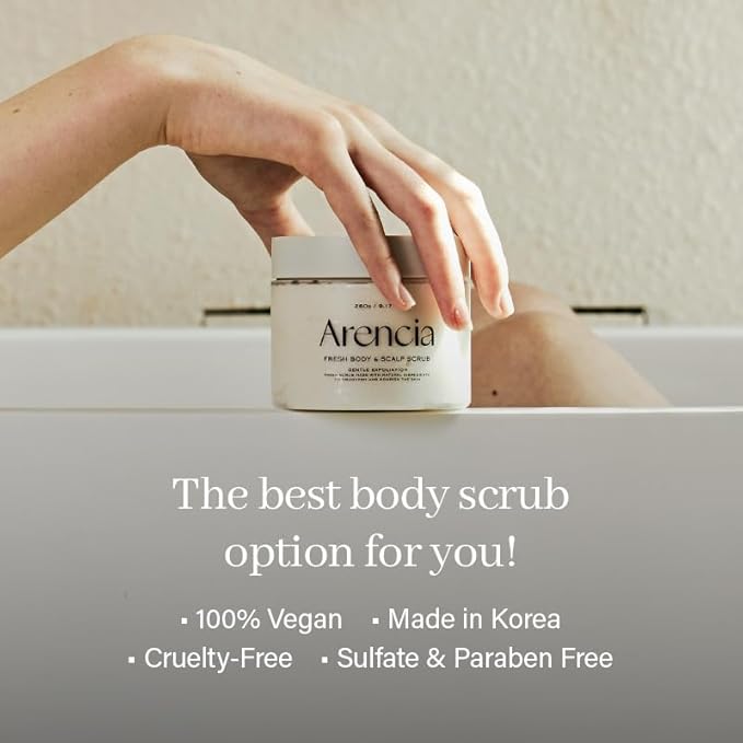 Arencia Fresh Cloud Sea Salt Body & Scalp Scrub - Image 5