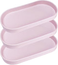 Pink Small Tray, 3 Pack Oval Tray by VCREATC-VCREATEFORCUSTOMER