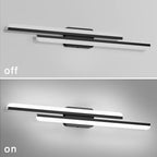 Ralbay 40" LED Black Vanity Light 40W Frosted Aluminum Modern LED Black - Image 4