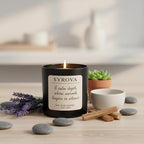 Lavender & Sandalwood Candle, Luxury Scented Soy Candle 7oz, Calming Relaxing - Image 4