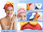 Microfiber Hair Towel Wrap for Women, Anti-Frizz Plopping Towel for Curly and - Image 3