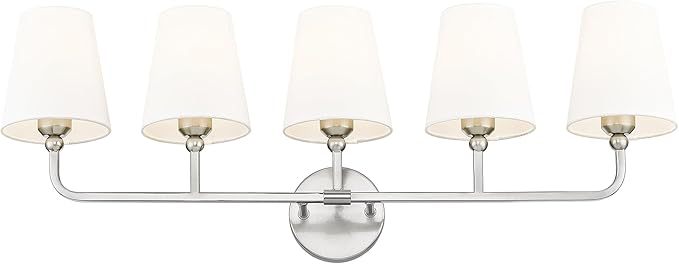 Bathroom Light Fixtures, 5 Light Brushed Nickel Vanity Lights by Metwet