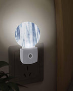 Night Lights Auto Sensor Blue Abstract Graffiti Night Light Art Painting Round - Image 3