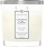 Colonial Candle Caribbean Cotton Scented Candle Jar, Highly Fragranced Candles by ColonialCandle