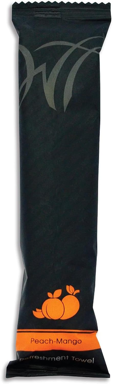 White Towel Services 8" x 8" inch Moist Cotton Towel Individually Wrapped - Image 2