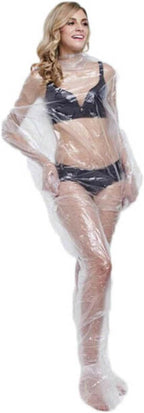 ZMDREAM Disposable Plastic Body Wraps Unisex PE Sauna Bath Suit by ZMDREAM