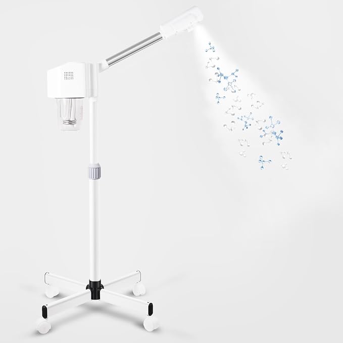 Professional Facial Steamer, Ozone & Hot Mist Spray, Stand Face Steamer by Unknown