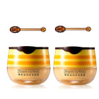 2 Pcs Lip Balm Honey Pot, Honey Moisturizing Lip Mask Reduces Lip Lines and by JISKG