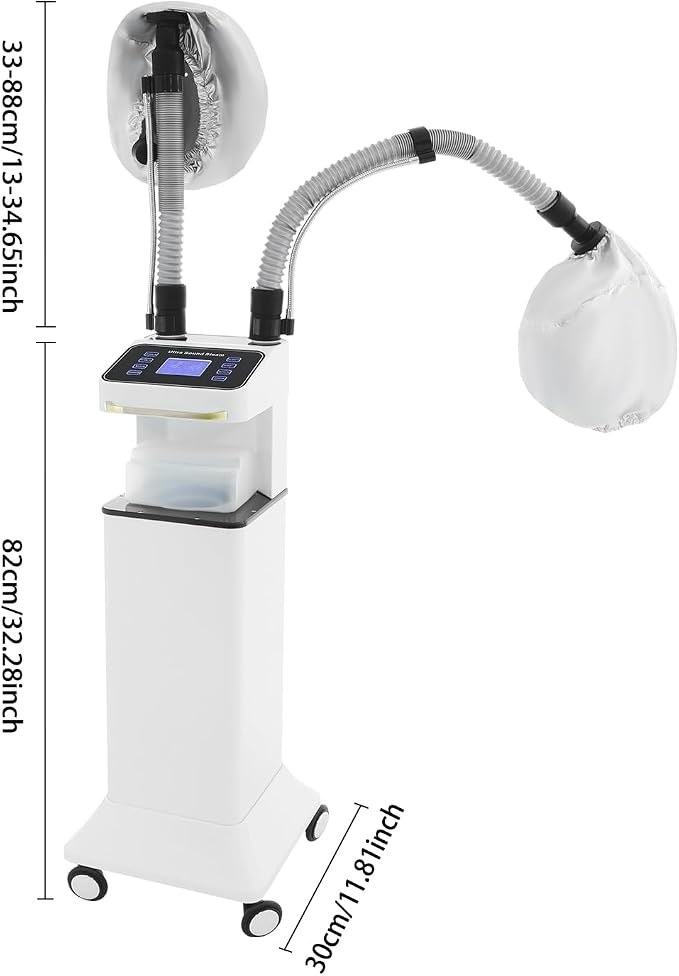 800W Nano Hooded Hair Steamer, Professional Micro Mist Hair Care Steamer - Image 4