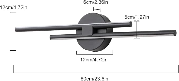 EDISLIVE Dimmable Modern LED Vanity Light Fixtures Bathroom Vanity Wall Lighting - Image 4
