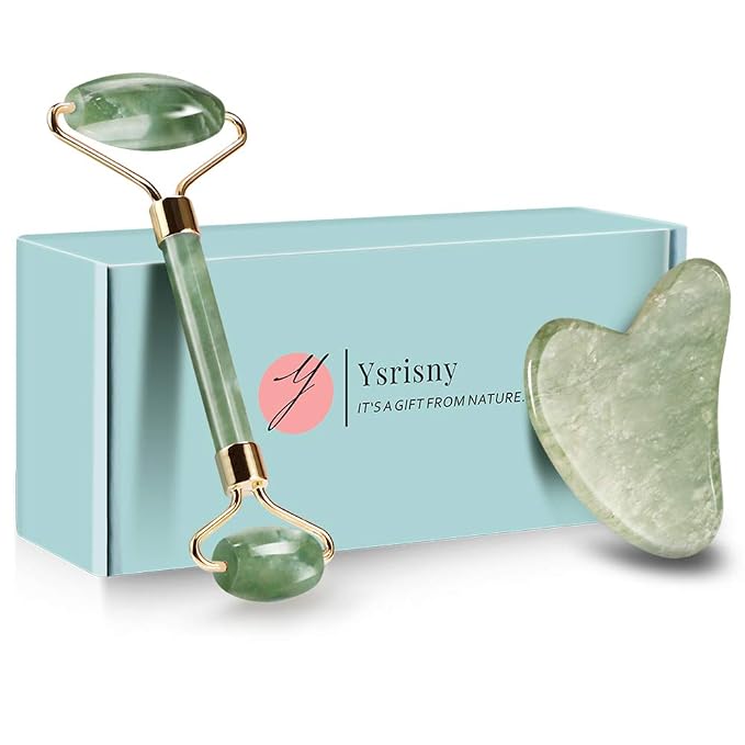 Ysrisny Gua Sha Facial Tools Jade Roller by Ysrisny