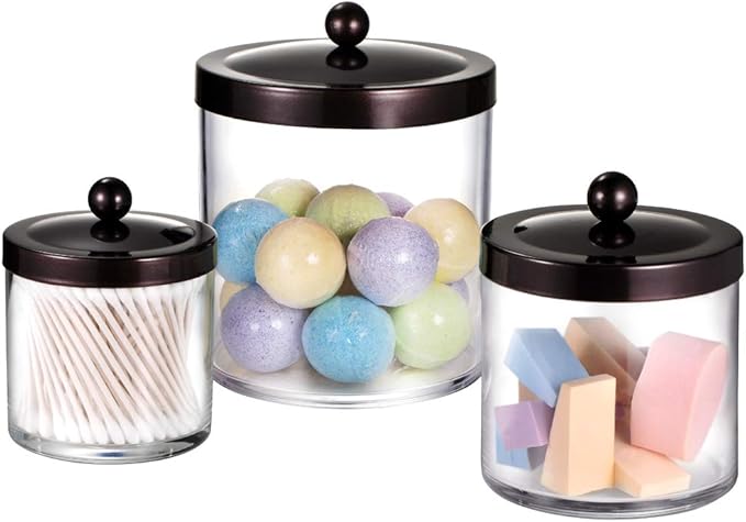 SheeChung 3-Pack Plastic Apothecary Jars by SheeChung