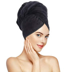 SUNLAND Microfiber Hair Towels Anti Frizz Hair Drying Towel Super Absorbent by SUNLAND