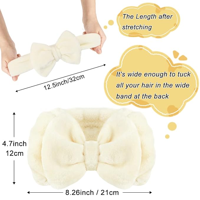 Shintop Spa Headband Soft Carol Fleece Makeup Headband - Image 2