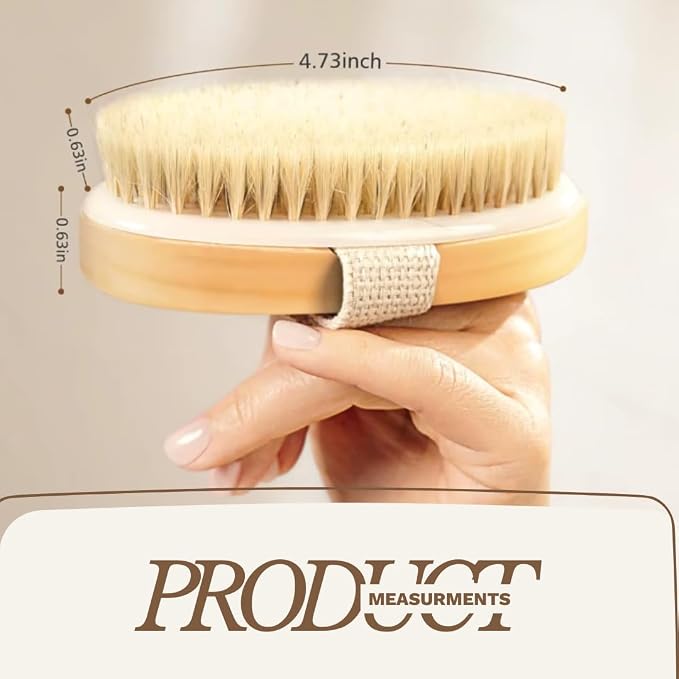 Dry Body Brush – Eco-Friendly Natural Bristles - Image 3