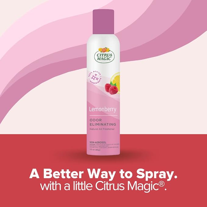 Citrus Magic Natural Odor Eliminating Air Freshener Spray, Lemonberry - Image 4
