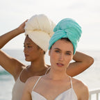 VOLO Hero Capri Blue Hair Towel | Ultra Soft, Super Absorbent, Quick Drying - Image 7
