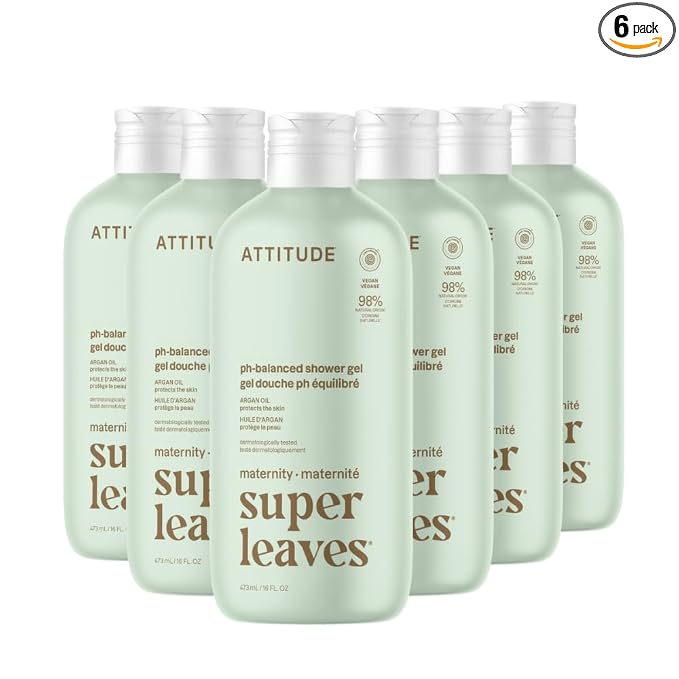ATTITUDE Pregnancy pH-Balanced Body Wash, EWG Verified, Dermatologically Tested by ATTITUDE