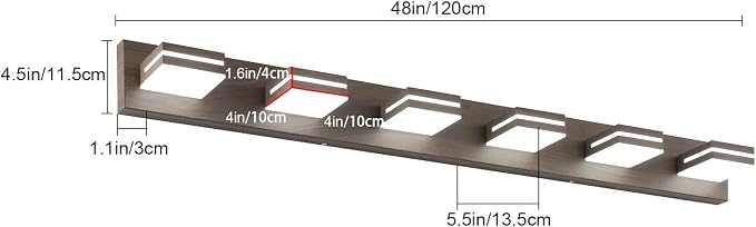 SineRise LED Modern Bathroom Vanity Light Fixtures - Image 3
