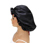 Adjustable Silk Satin Bonnet Hair Care Caps - Image 9