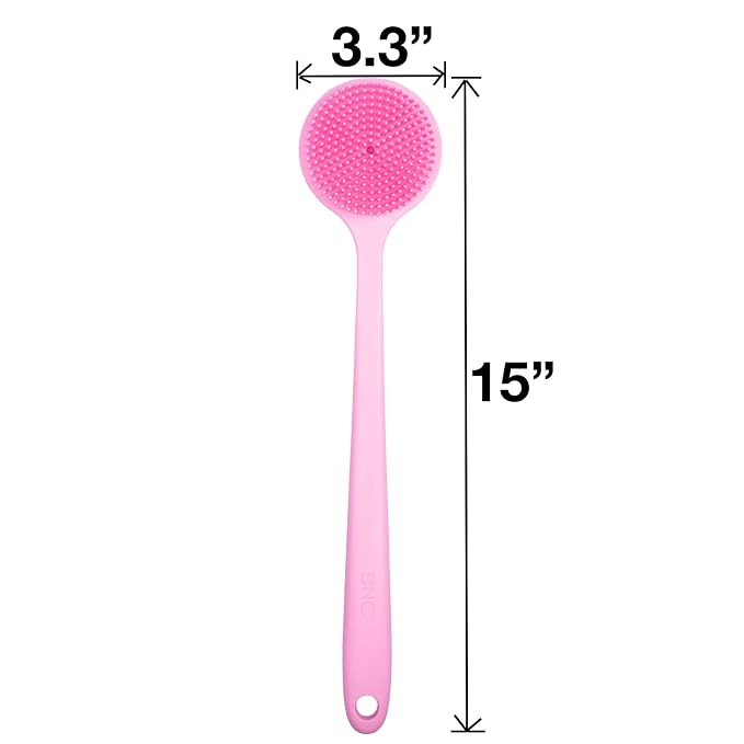 DNC Silicone Back Scrubber for Shower, Soft Bath Body Brush - Image 4