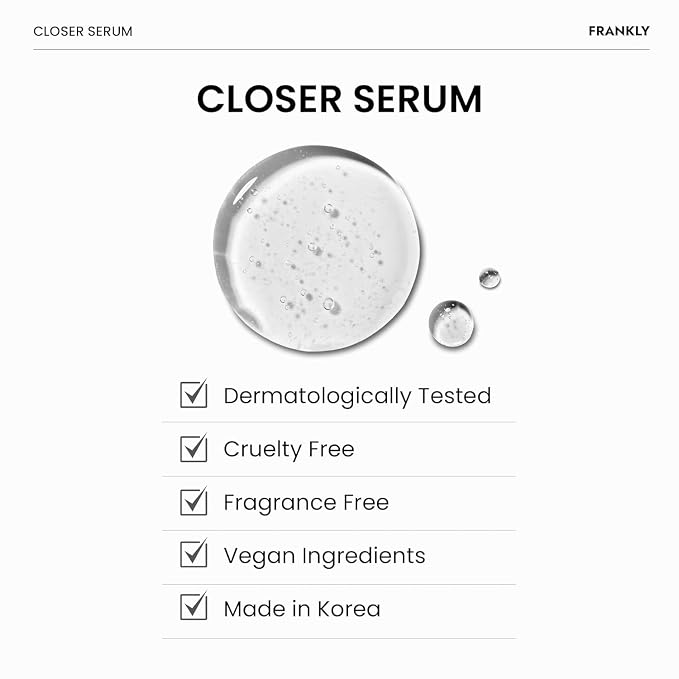 FRANKLY Closer Serum | Pore Minimizer Serum | 9 Peptides, Vegan Collagen - Image 8