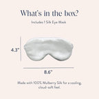 Brooklinen Silk Eye Mask for Sleeping – Ivory, 100% Mulberry Silk Sleep Mask - Image 2