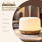500ml Premium Essential Oil Diffuser, Quiet 4-in-1 Ultrasonic Aromatherapy - Image 2