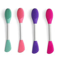 Silicone Brushes, Double-Ended Silicone Face Mask Brush, Facial Cleansing Brush by LASSKY