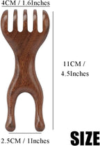 OULIGET Natural Wooden Nose Guasha Massage Tools Anti-Static, Eyes Facial Wood - Image 2