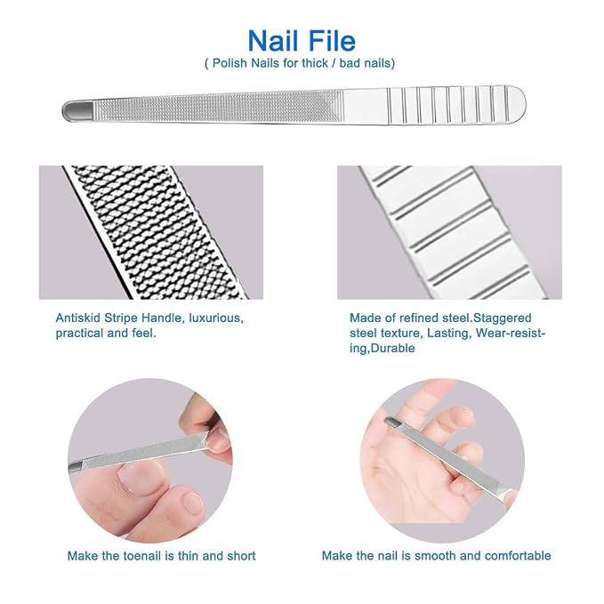 Professional Cuticle Nippers Set, Stainless Steel Manicure Kit - Image 6