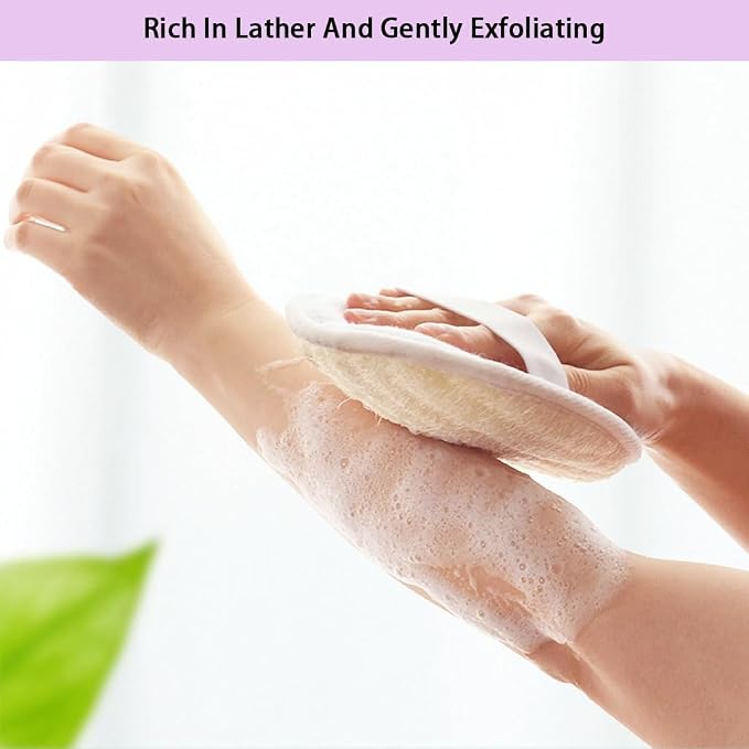 Natural Loofah Exfoliating Body Scrubber, Bath Shower Loofah Sponge - Image 6