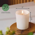 Simply Soson Scented Votive Candles, Bulk Set of 24 White Sage Small Candles - Image 2