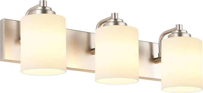 SOLFART Modern Brushed Nickel 3 Light Vanity Sconces - Image 9