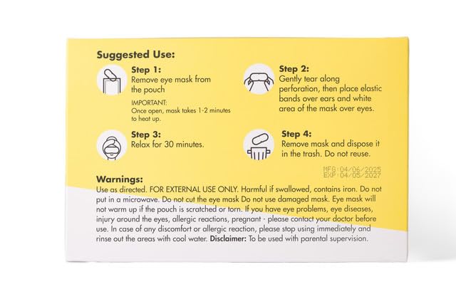 GlamBaby Warmy Winks Self-Heating Eye Mask - Image 8